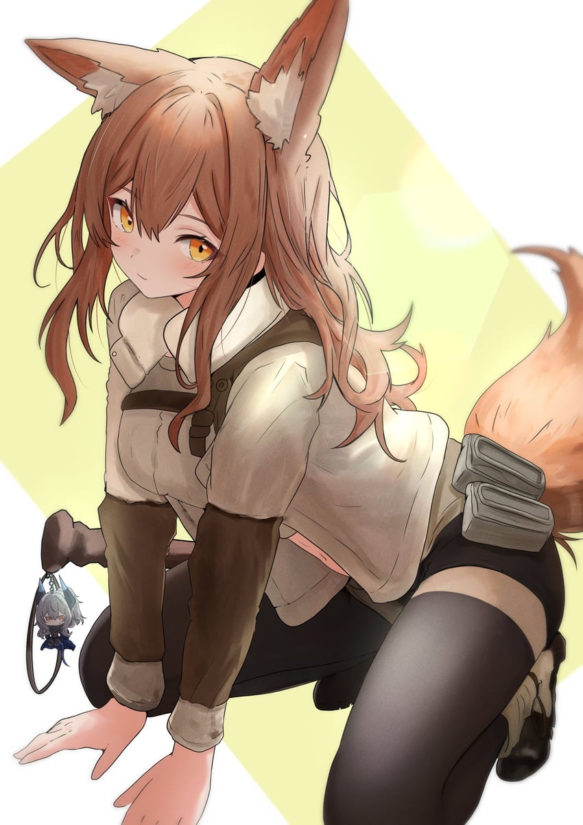 franka and liskarm (arknights) drawn by sora_mame_(princess_0sora)