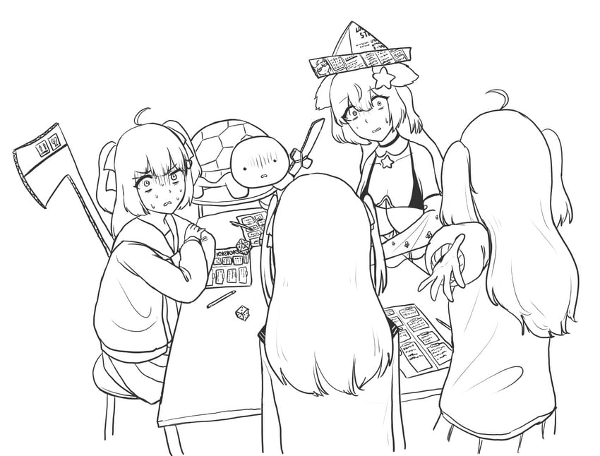 neuro-sama, evil neuro-sama, annytf, and vedal987 (indie virtual youtuber and 1 more) drawn by jonggeuli