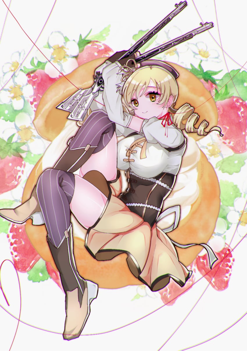 tomoe mami (mahou shoujo madoka magica) drawn by usagi_(jczx4258)
