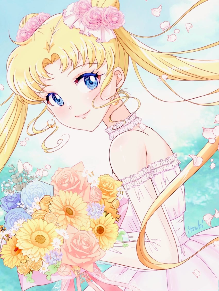 tsukino usagi (bishoujo senshi sailor moon) drawn by shiiba_itsuki