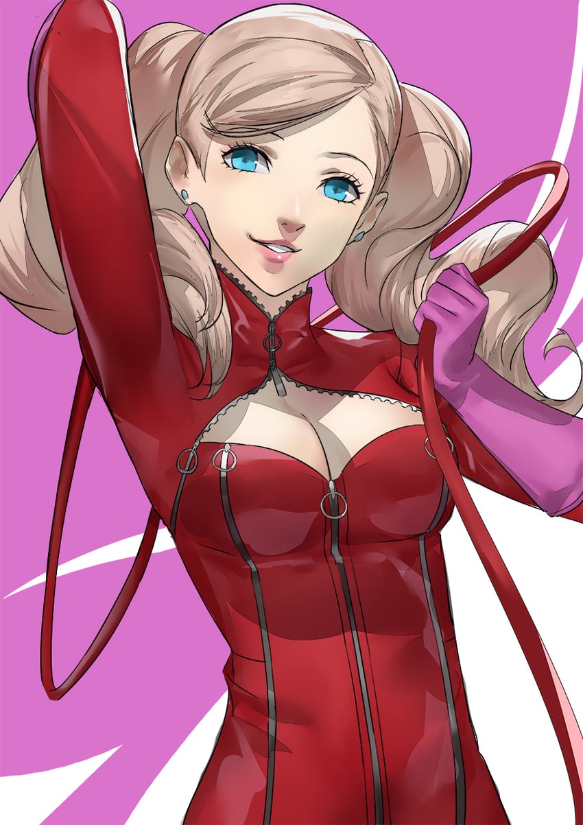 takamaki anne and panther (persona and 1 more) drawn by blazpu