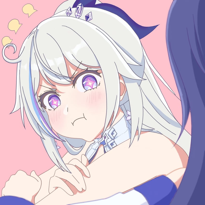 kiana kaslana and raiden mei (honkai and 1 more) drawn by jueyuanti_j