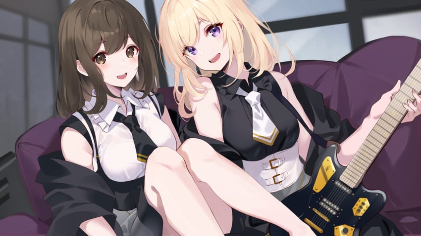 misumi uika and sumita mana (bang dream! and 1 more) drawn by kujou_ichiso