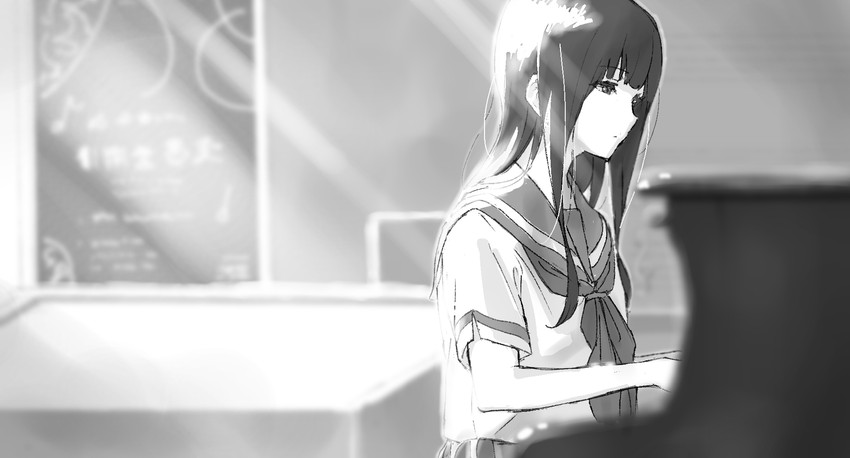yoroizuka mizore (hibike! euphonium and 1 more) drawn by shibasaki_shouji