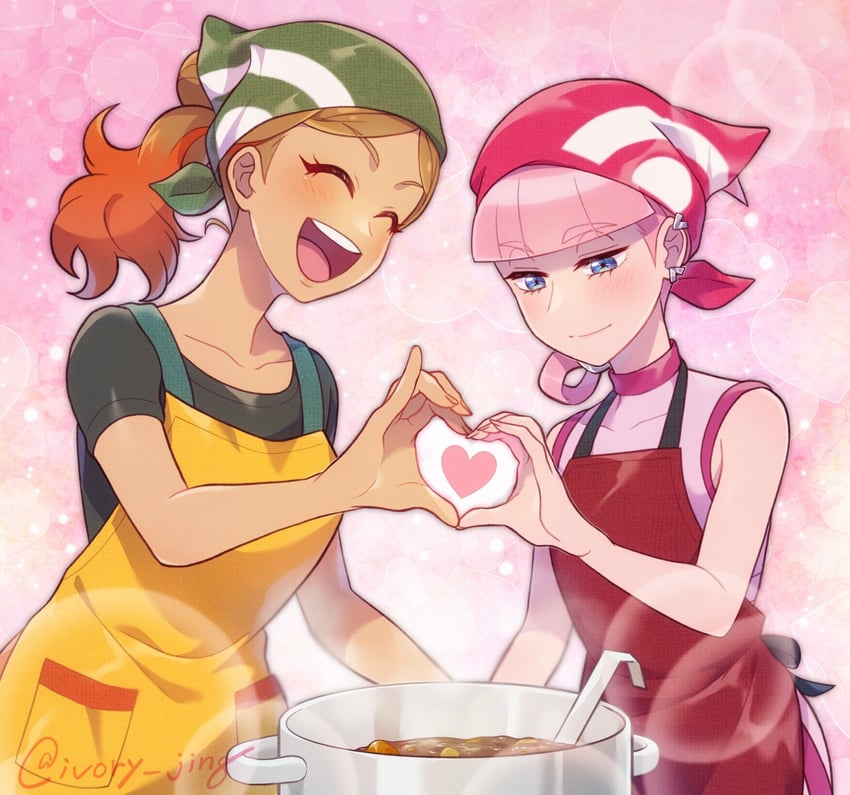 orla and mollie (pokemon and 1 more) drawn by ivory_(25680nico)