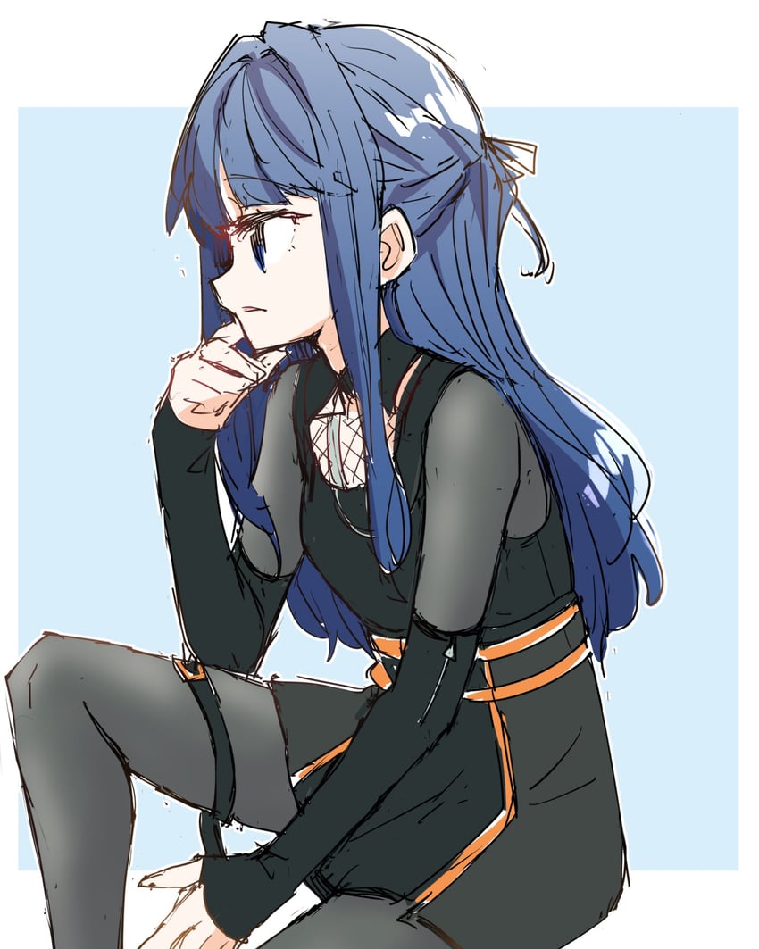 murano sayaka (love live! and 1 more) drawn by kanduki_kamibukuro