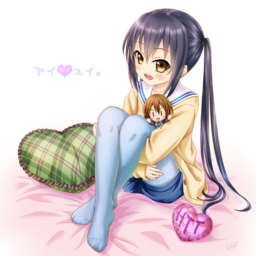 nakano azusa and hirasawa yui (k-on! and 1 more) drawn by gotou_hisashi
