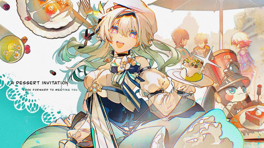 trailblazer, firefly, march 7th, caelus, dan heng, and 1 more (honkai and 1 more) drawn by hollning