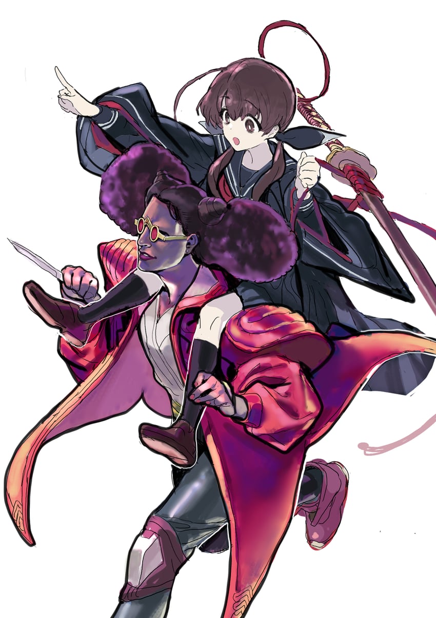 ohitome kohane and bazz (project kv and 1 more) drawn by nobita_(makoto7060355)