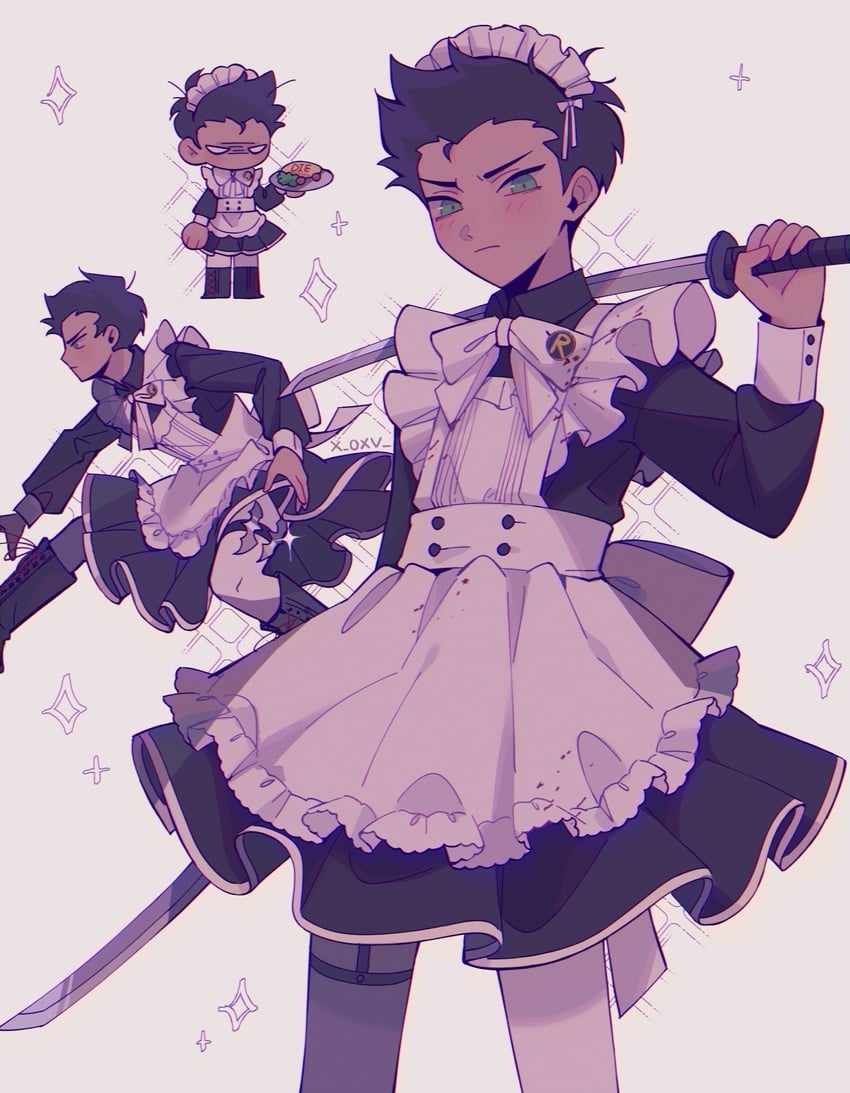 damian wayne (dc comics and 1 more) drawn by yu_(x_oxv)