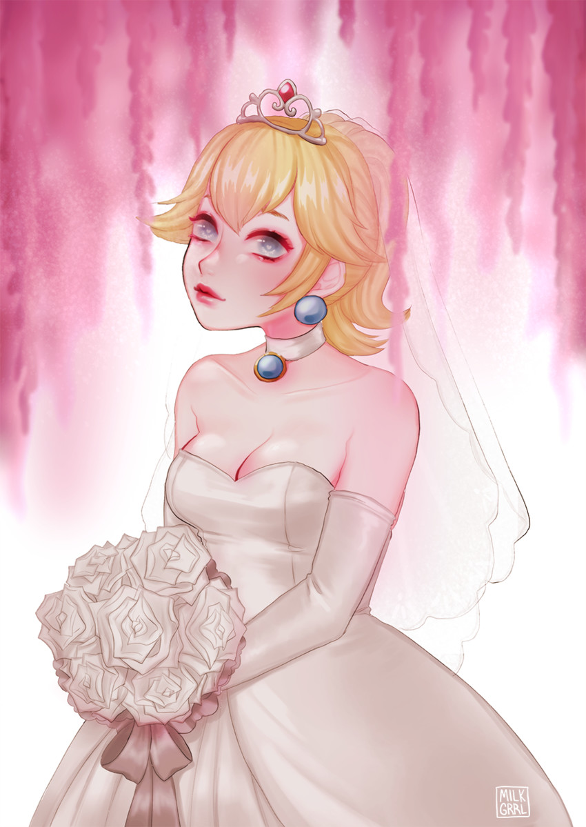 princess peach (mario and 1 more) drawn by shari_cote