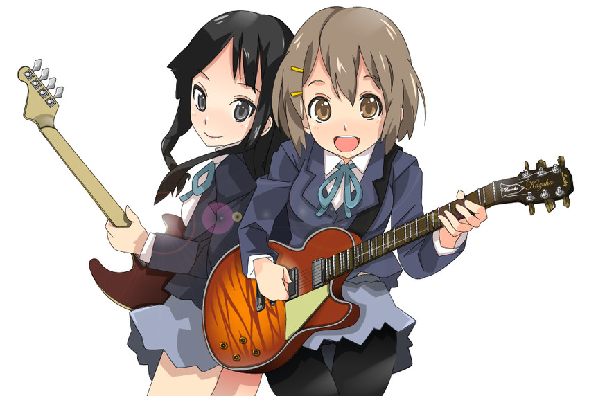 akiyama mio and hirasawa yui (k-on!) drawn by kazuha_nanako