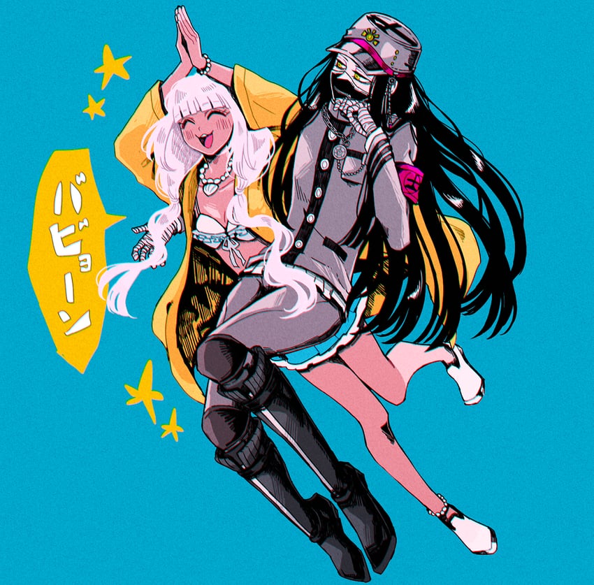 yonaga angie and shinguji korekiyo (danganronpa and 1 more) drawn by yyy246