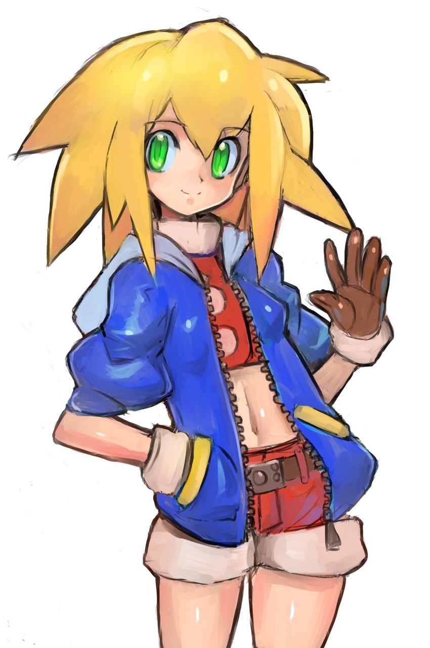 roll caskett (mega man and 1 more) drawn by dakusuta