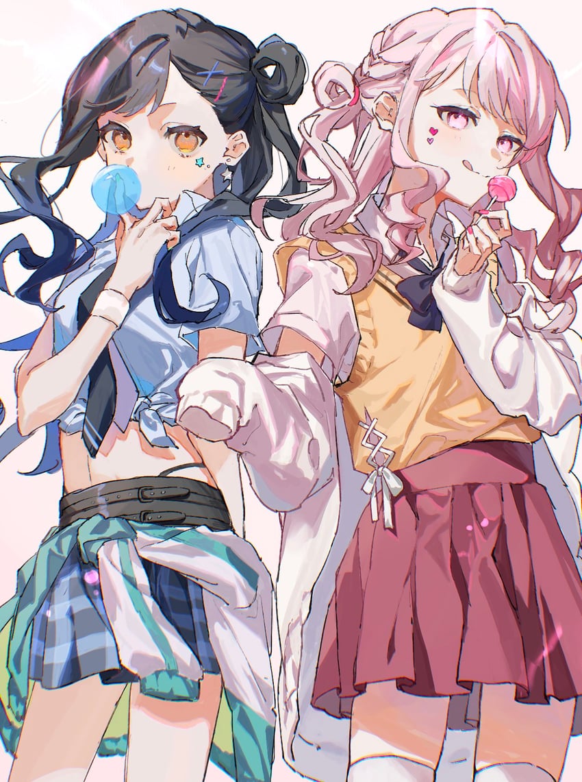 akiyama mizuki and shiraishi an (project sekai) drawn by nanashiro_(7_shiro_)