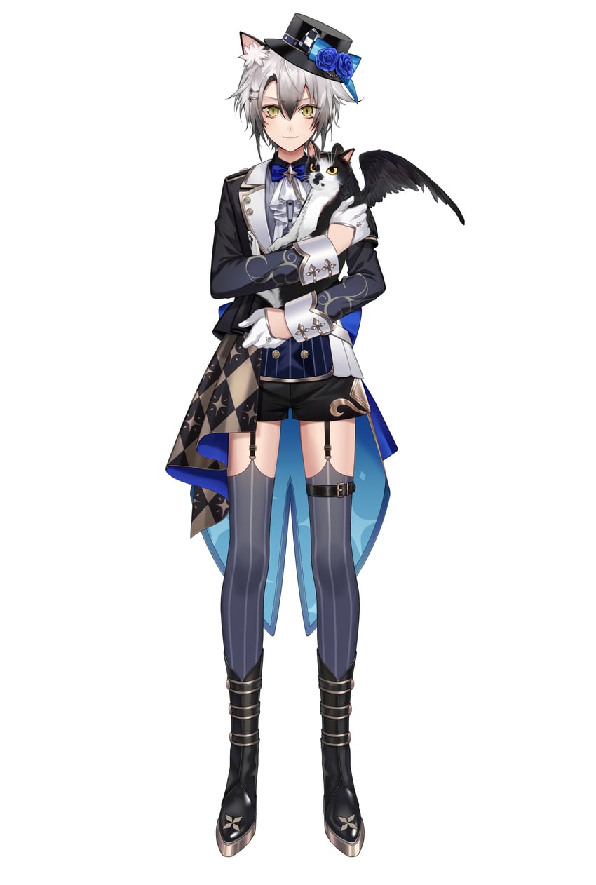 nekozeno shin (indie virtual youtuber) drawn by tcb