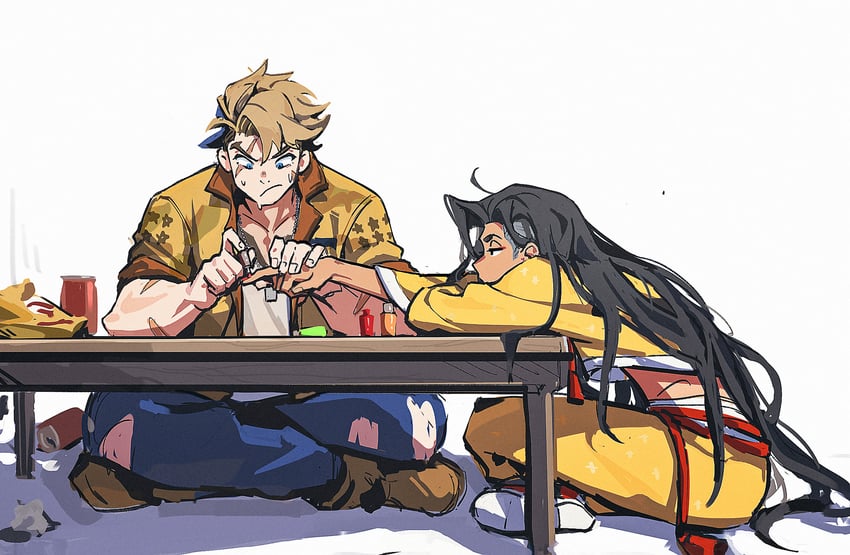 luke sullivan and jamie siu (street fighter and 1 more) drawn by tokireii