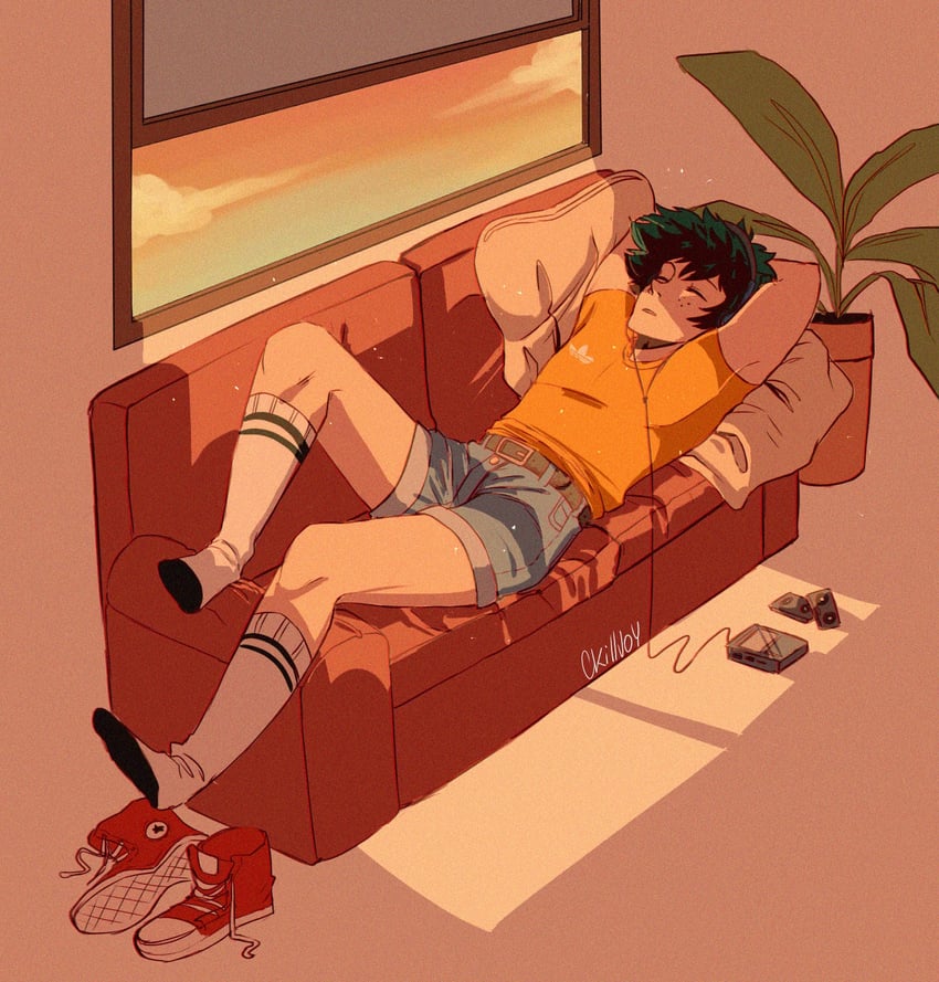 midoriya izuku (boku no hero academia) drawn by mica_(c_killjoy)