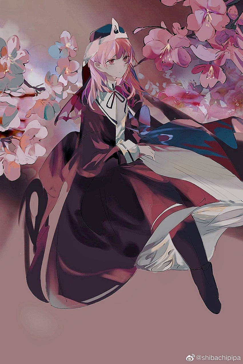 saigyouji yuyuko (touhou and 1 more) drawn by shibachipipa