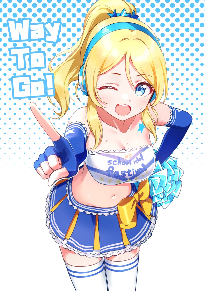 ayase eli (love live! and 2 more) drawn by deadnooodles