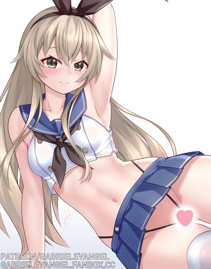 shimakaze (kantai collection) drawn by gabriel_evangel