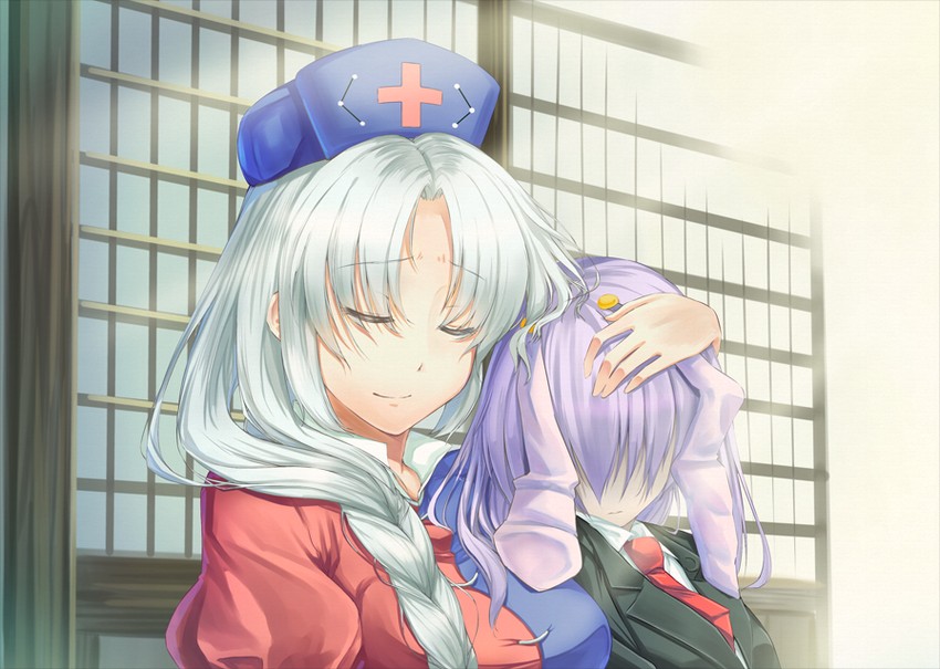 reisen udongein inaba and yagokoro eirin (touhou) drawn by moss_(sphere211)