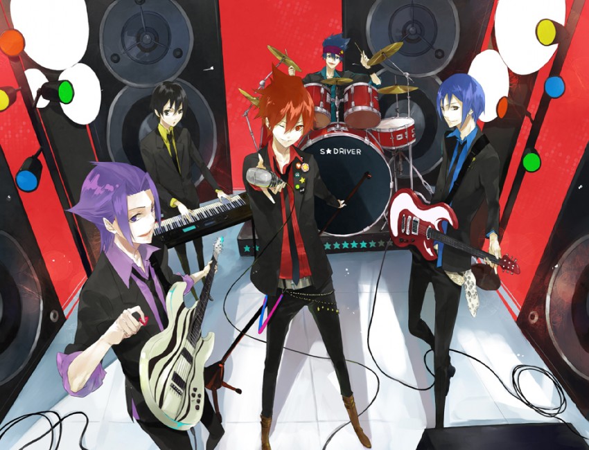 tsunashi takuto, shindou sugata, miyabi reiji, dai takashi, and gouda tetsuya (star driver) drawn by jiku_(0128hirosi)