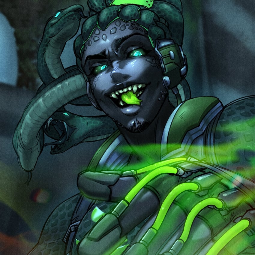 lucio and gorgon lucio (overwatch and 1 more) drawn by wayaow2