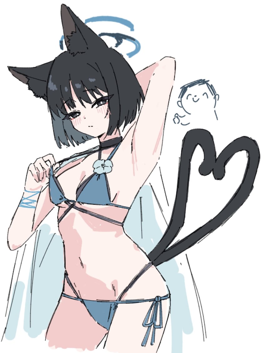sensei, doodle sensei, and kikyou (blue archive) drawn by takamalu08_12
