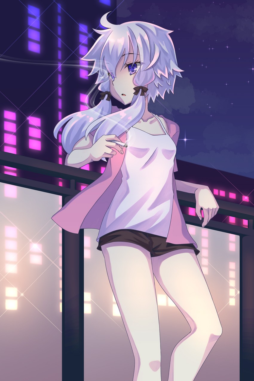 yuzuki yukari (vocaloid and 1 more) drawn by sumikaze