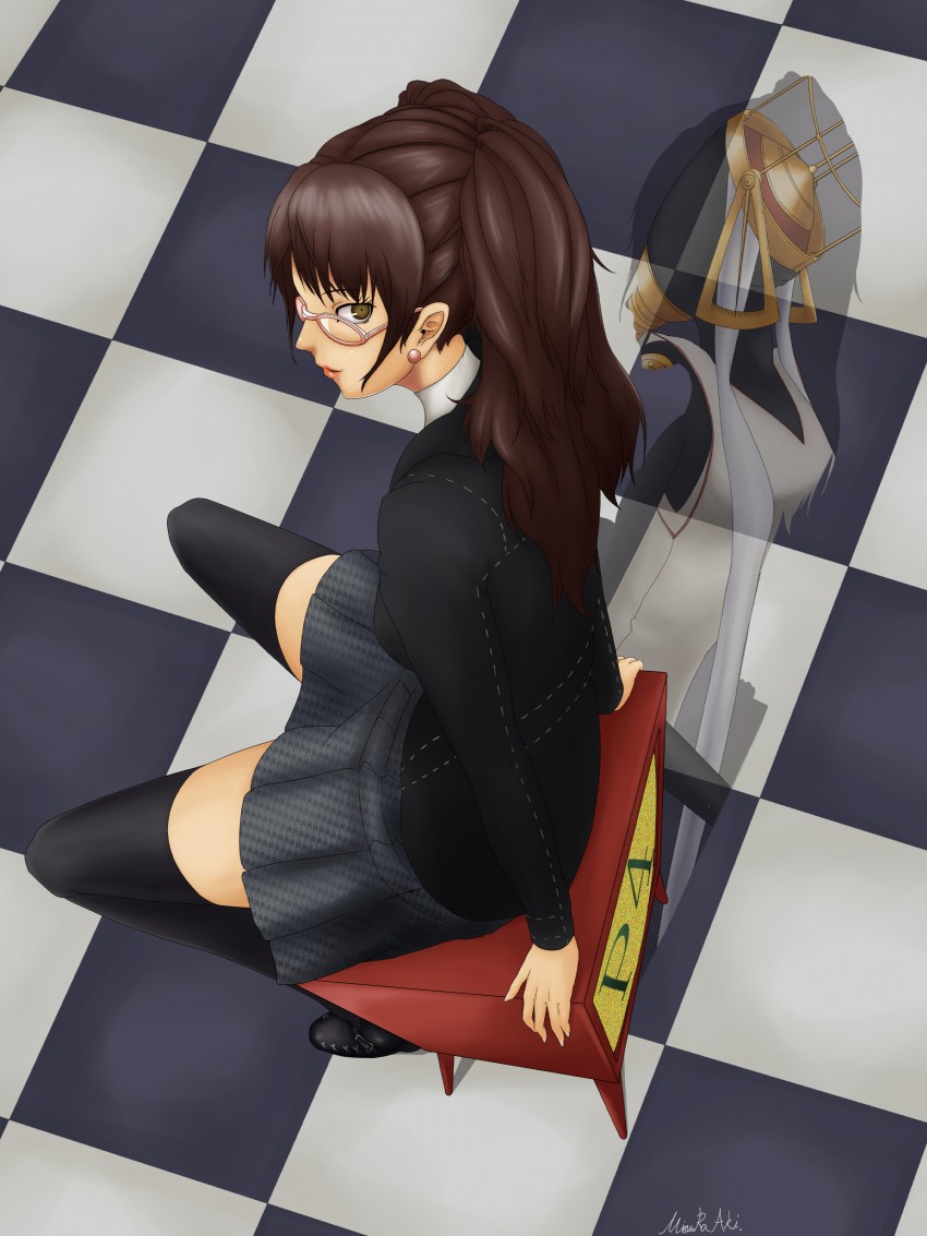 kujikawa rise and himiko (persona and 1 more) drawn by mimura_aki