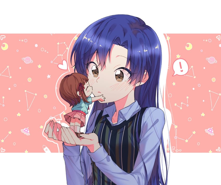 kisaragi chihaya and amami haruka (idolmaster and 2 more) drawn by lunim_(roo_0_0)