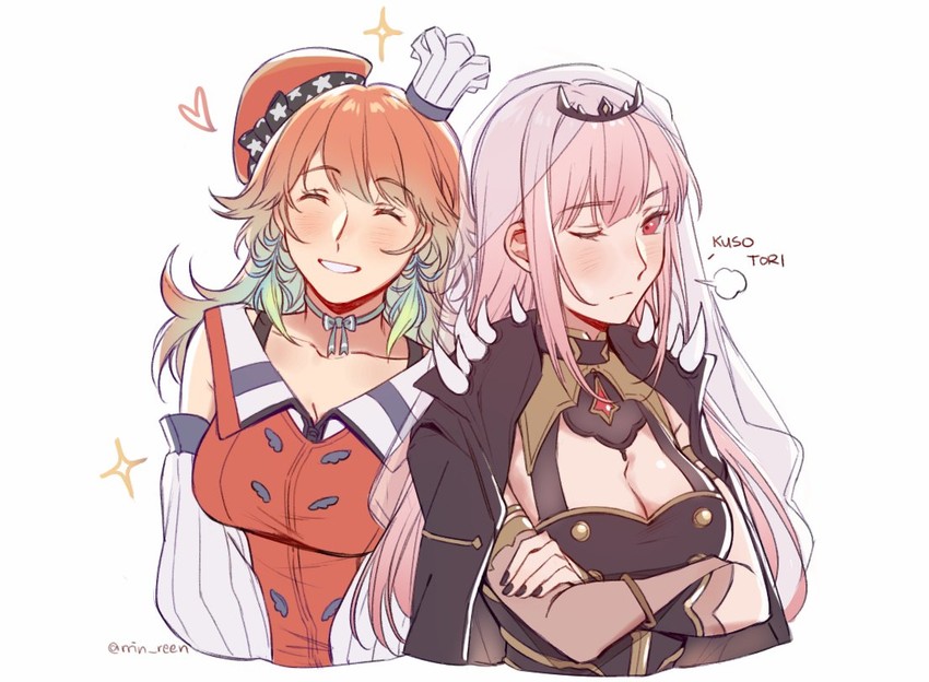 mori calliope and takanashi kiara (hololive and 1 more) drawn by yukari_(bryleluansing)