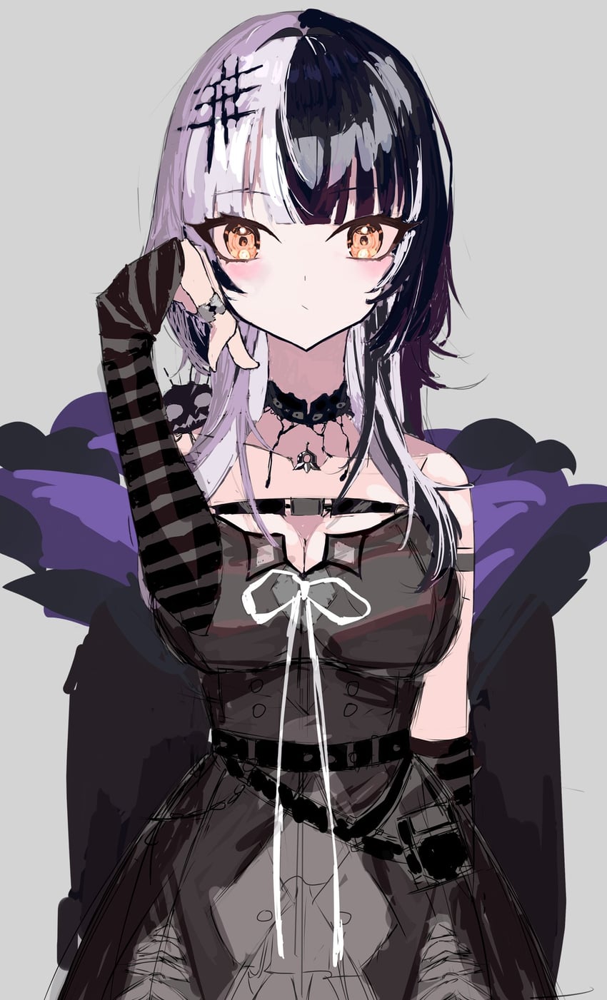 shiori novella and yorick (hololive and 1 more) drawn by kozimo123456