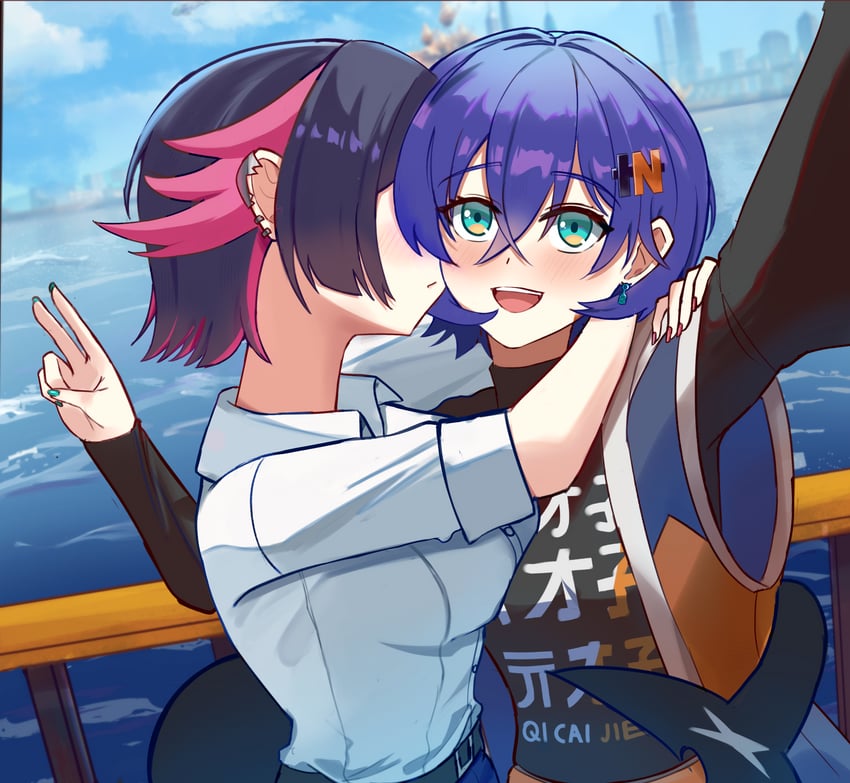 ellen joe and belle (zenless zone zero) drawn by zysora
