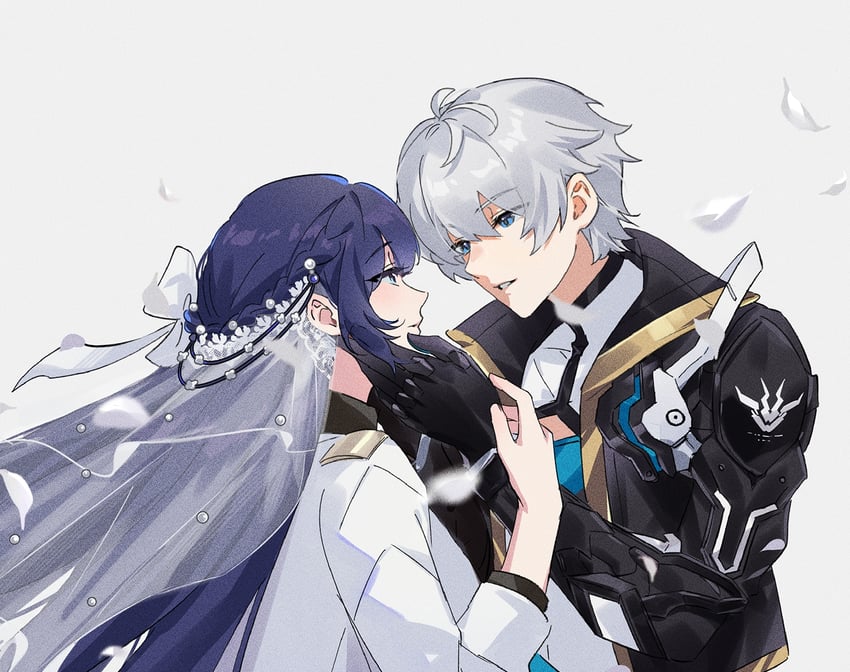kevin kaslana and mei (honkai and 1 more) drawn by shiregotoaka