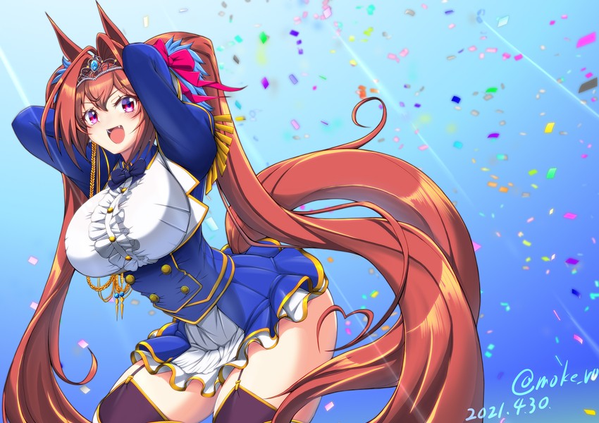 daiwa scarlet (umamusume) drawn by moke_ro