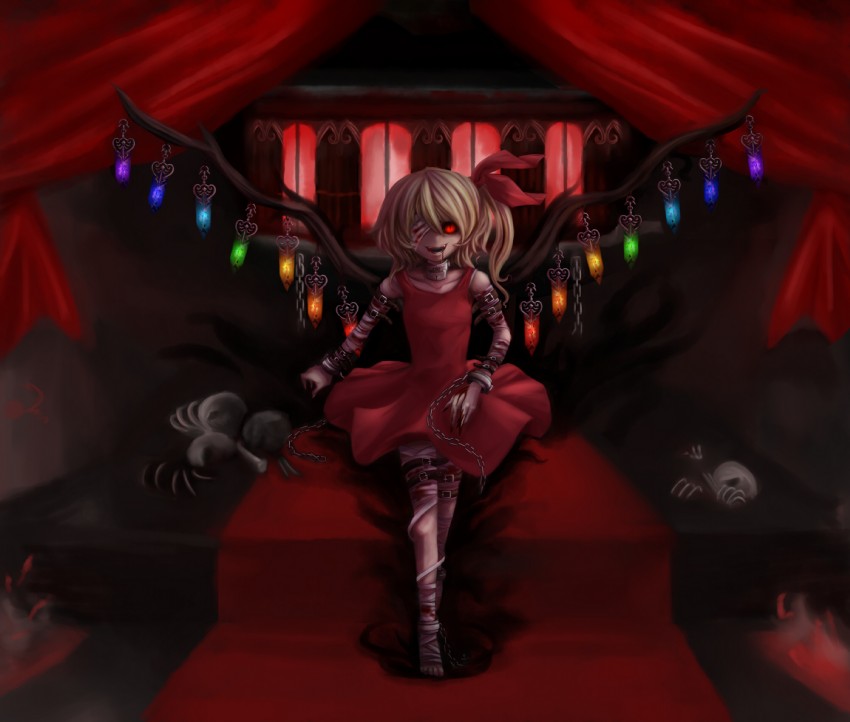 flandre scarlet (touhou) drawn by emerane
