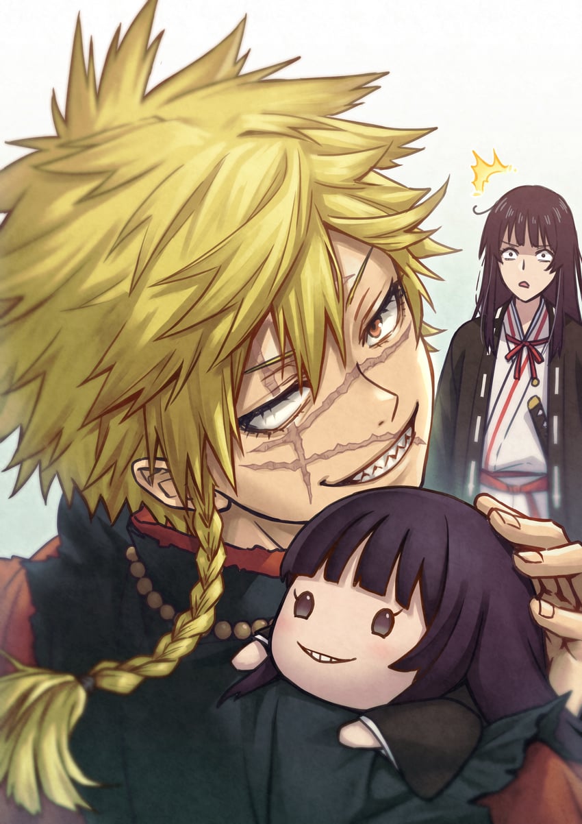 aza choubei and aza touma (jigokuraku) drawn by cariyacalco