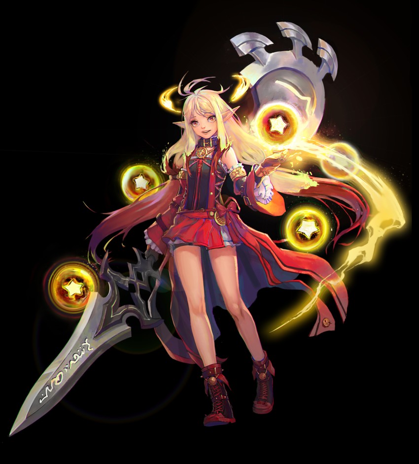 female mage, battle mage, ashtarte, and apostle (dungeon and fighter) drawn by hong_yu
