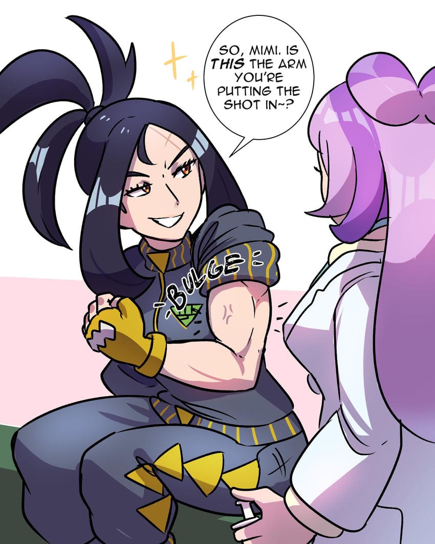 miriam and dendra (pokemon and 1 more) drawn by juno_son