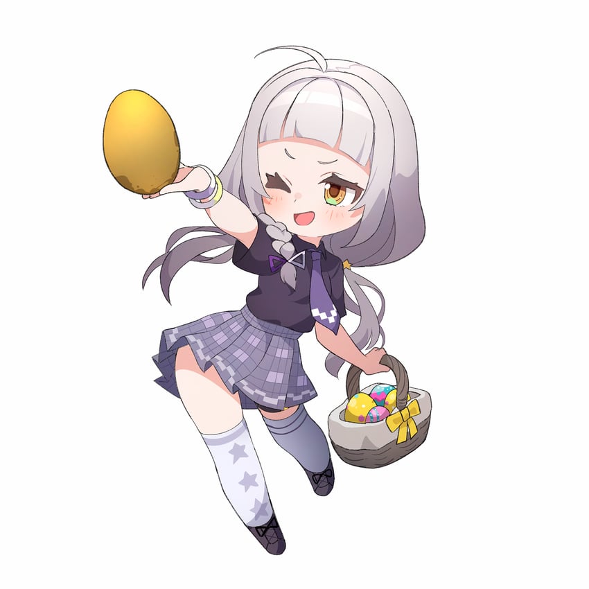 murasaki shion (hololive and 1 more) drawn by ame.