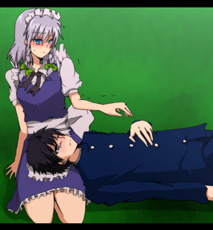 izayoi sakuya and nanaya shiki (touhou and 3 more) drawn by kiki_(ajisai)