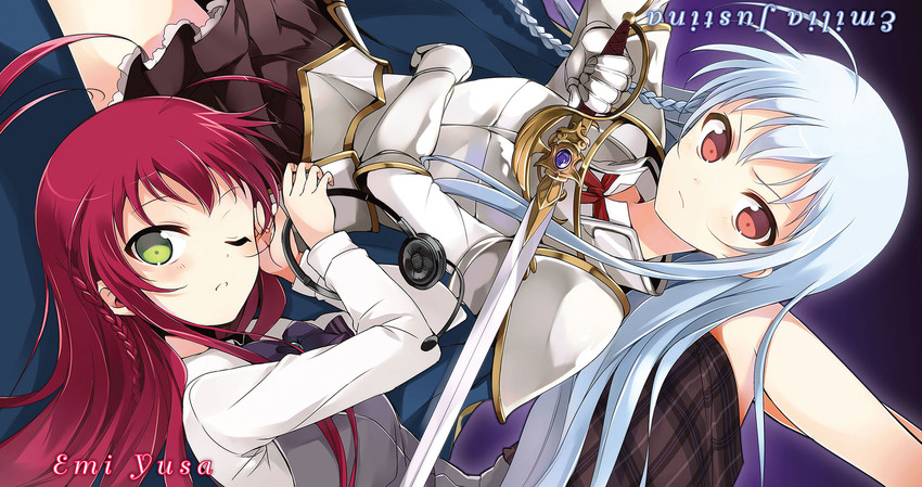 yusa emi and emilia justina (hataraku maou-sama!) drawn by 029