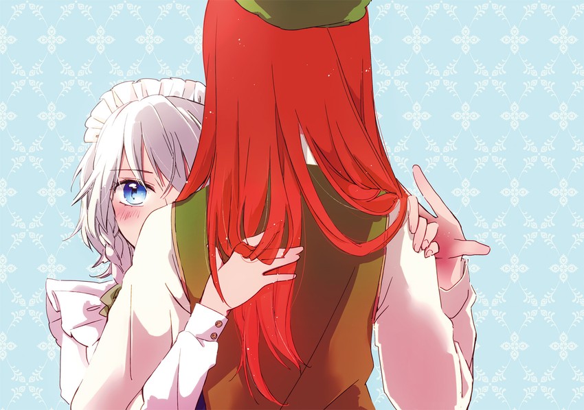 izayoi sakuya and hong meiling (touhou) drawn by yonu_(yonurime)