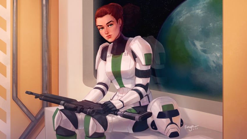 jana faron (star wars and 1 more) drawn by fallingmist