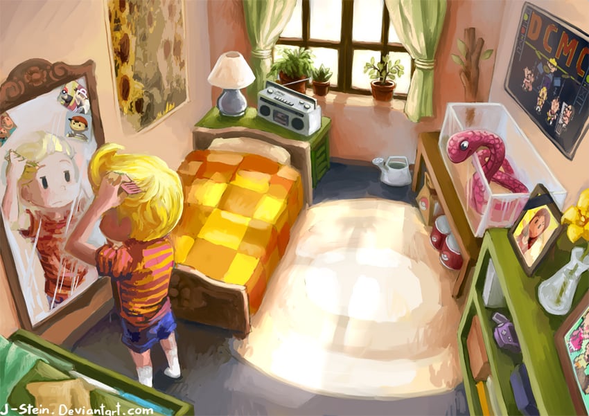 red, ness, lucas, kumatora, boney, and 4 more (pokemon and 5 more) drawn by j-stein