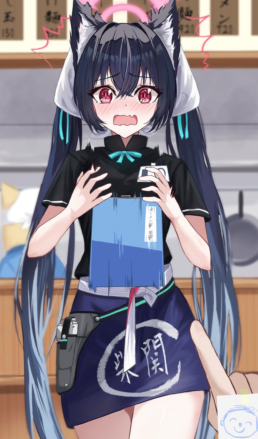 sensei, doodle sensei, and serika (blue archive) drawn by fujiwara_haru_(nekonote)