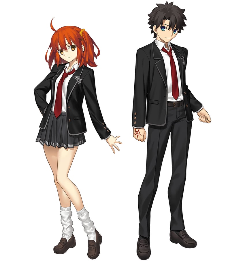 fujimaru ritsuka (fate and 1 more) drawn by takeuchi_takashi