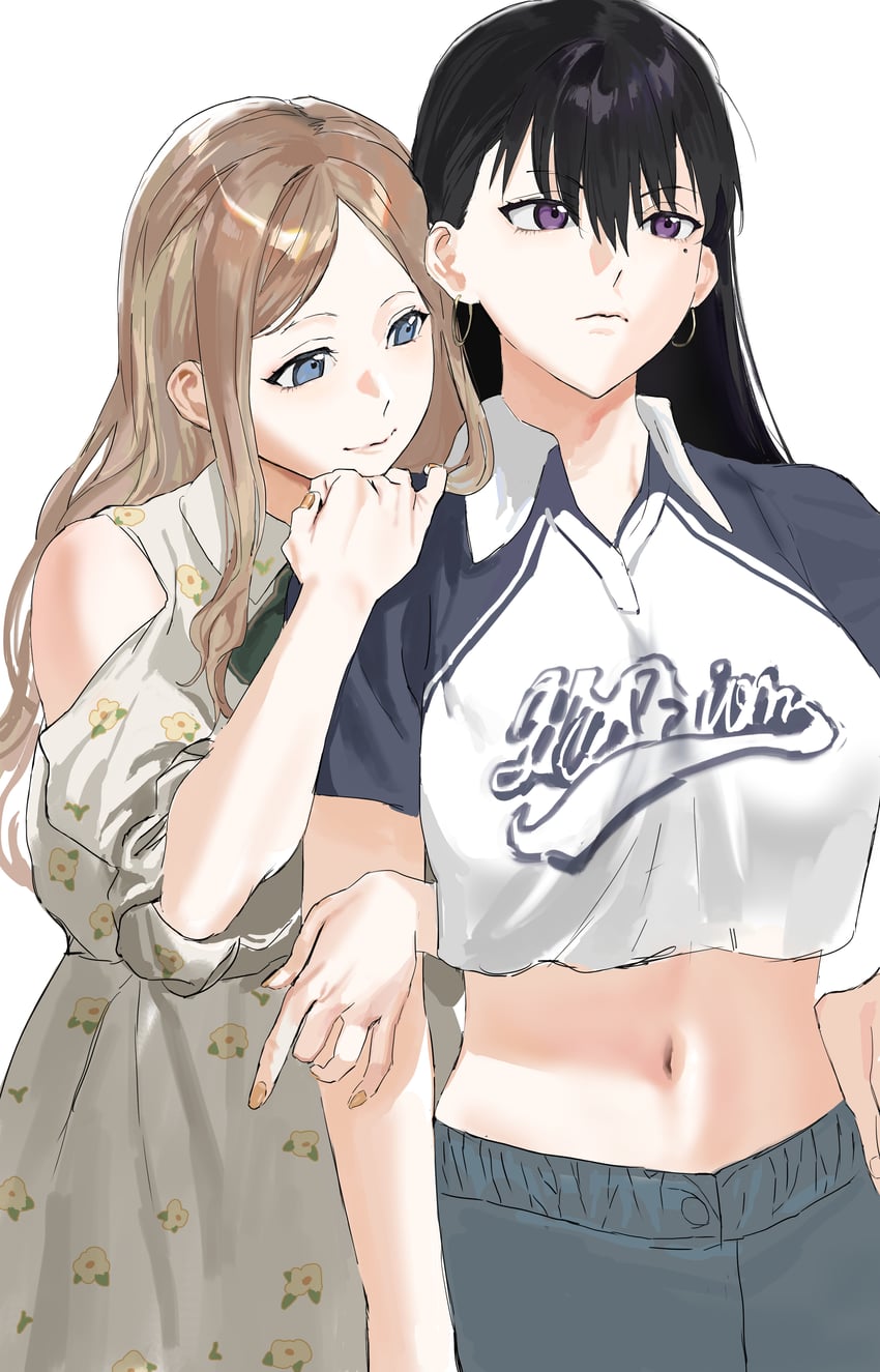 nagasaki soyo and shiina taki (bang dream! and 1 more) drawn by rainbow_hose